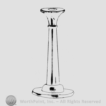 Glass pattern: Sheffield; candlestick.