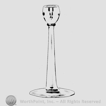 Glass pattern: Simplicity; candlestick.