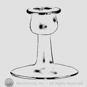 Glass pattern: Bertha; candlestick.