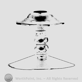 Glass pattern: Pluto; candlestick.