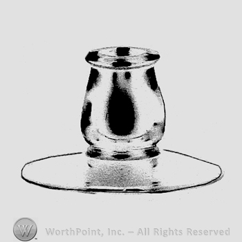Glass pattern: Miss Muffet; candlestick.