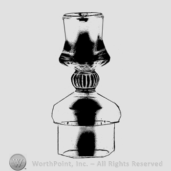Glass pattern: Mercury; candlestick.