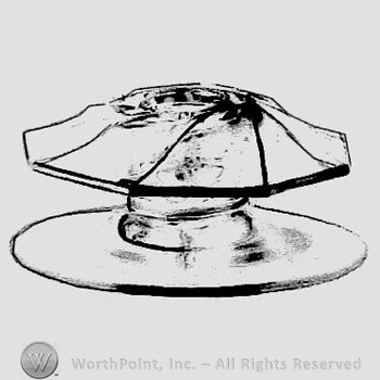 Glass pattern: Twist; candlestick.