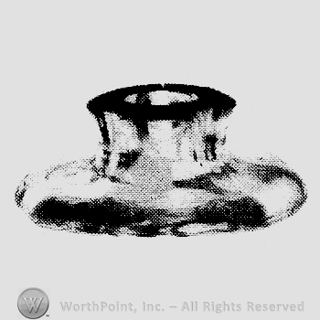 Glass pattern: Little Squatter; candlestick.