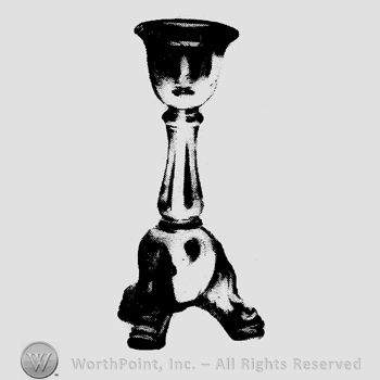 Glass pattern: Empress; candlestick.