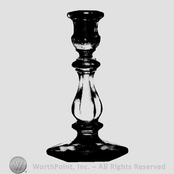 Glass pattern: Old Williamsburg; candlestick.