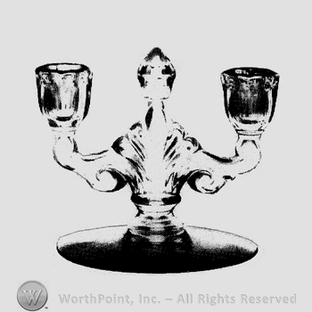 Glass pattern: Trident; candlestick.