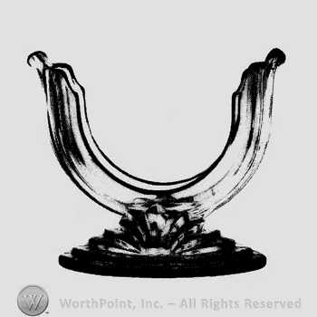 Glass pattern: Edna; candlestick.