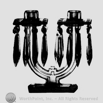 Glass pattern: New Era; candlestick.
