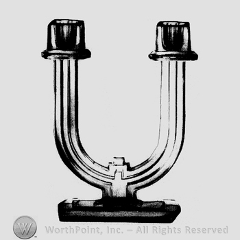 Glass pattern: New Era; candlestick.