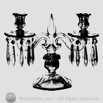 Glass pattern: Old Williamsburg; candelabrum.