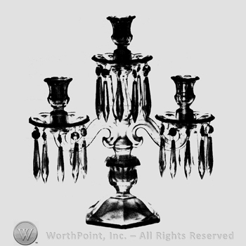 Glass pattern: Old Williamsburg; candelabrum.