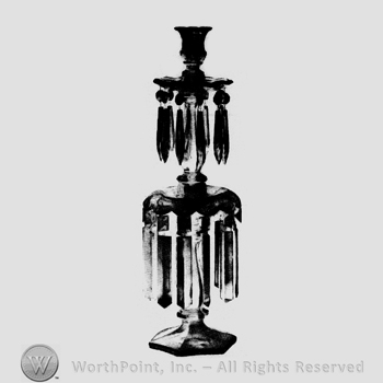 Glass pattern: Old Williamsburg; candelabrum.
