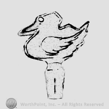 Glass pattern: No. 77; cologne stopper.