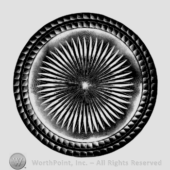 Glass pattern: Banded Flute; tray.
