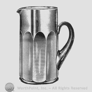 Glass pattern: Puritan; tankard.