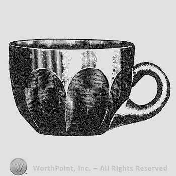 Glass pattern: Puritan; custard.