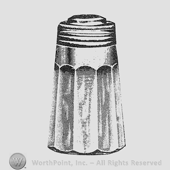 Glass pattern: Narrow  Flute; salt.