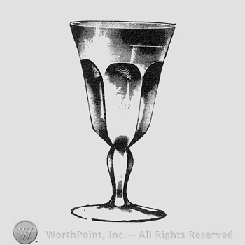Glass pattern: Old Williamsburg; goblet.