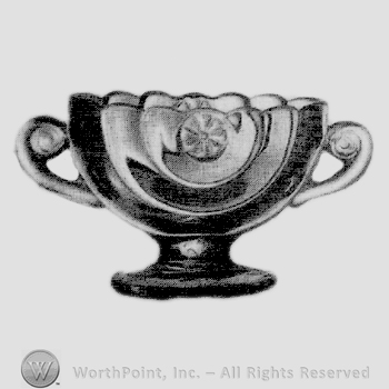 Glass pattern: Half Circle; sugar.