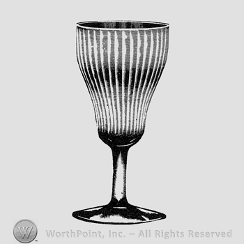 Glass pattern: No. 337; goblet.