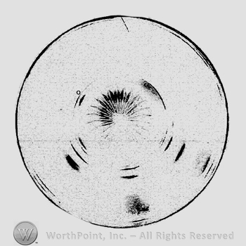 Glass pattern: Heisey Star; plate.