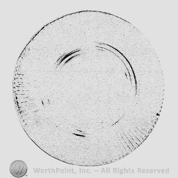 Glass pattern: Fine Pleat; plate.