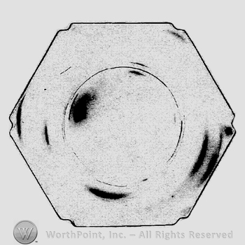 Glass pattern: Hexagon Six; plate.