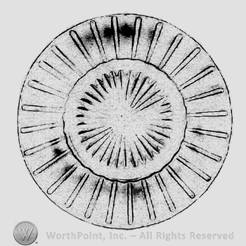 Glass pattern: Ridge and Star; plate.