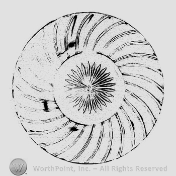 Glass pattern: Swirl; plate.