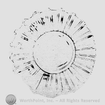 Glass pattern: Spoke; plate.