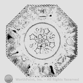Glass pattern: Beehive; plate.