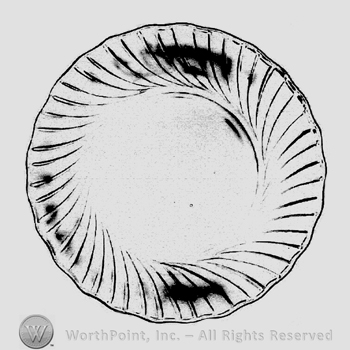 Glass pattern: Spiral; plate.
