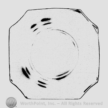 Glass pattern: Octagon Square; plate.