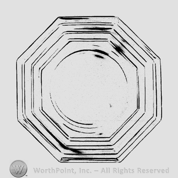 Glass pattern: Stepped Octagon; plate.