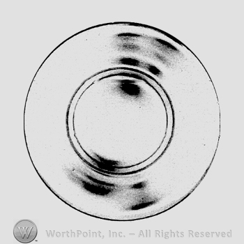 Glass pattern: Plain; plate.