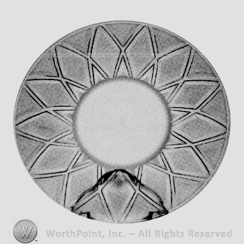 Glass pattern: Stippled Diamond; plate.