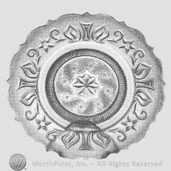 Glass pattern: Sandwich Star; plate.