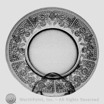 Glass pattern: Beaded Arrow; plate.
