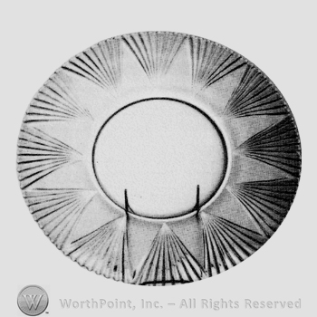 Glass pattern: Fan Rib; plate.