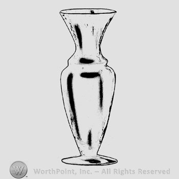 Glass pattern: Lucile; vase.