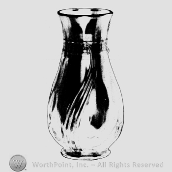 Glass pattern: Swirl; vase.