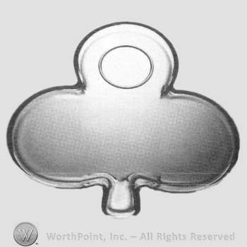 Glass pattern: Cloverleaf; plate.