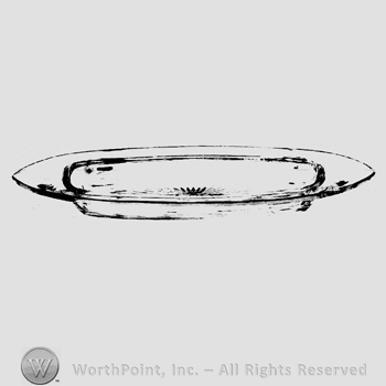 Glass pattern: Yeoman; tray.