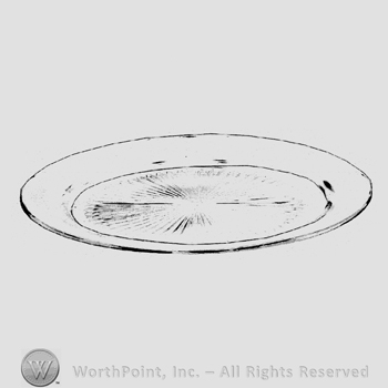 Glass pattern: Yeoman; tray.