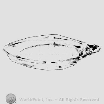 Glass pattern: Frog; cheese dish.