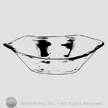 Glass pattern: No. 1210; relish.