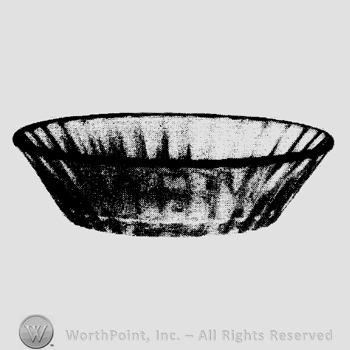 Glass pattern: No. 406 Coarse Rib; nappy.