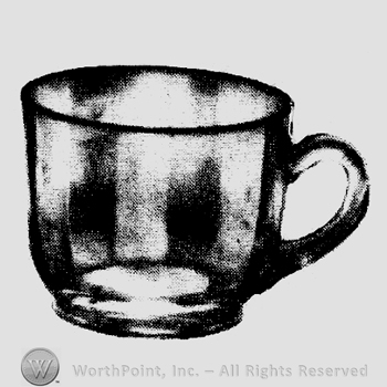 Glass pattern: Crim; custard.