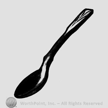 Glass pattern: no. 2; salad spoon.